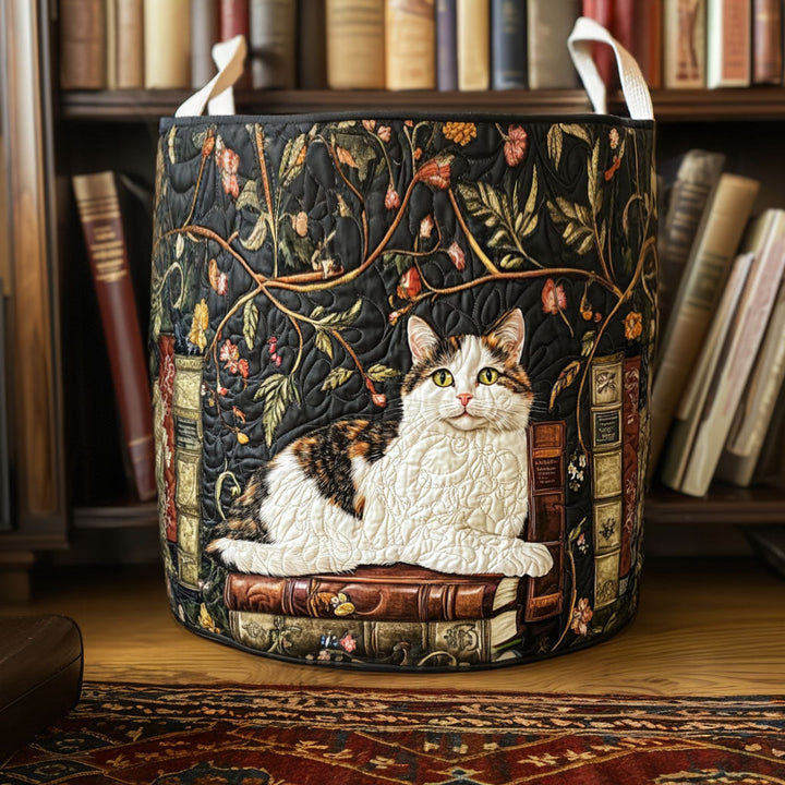 Mystical Cat | Quilted Laundry Basket