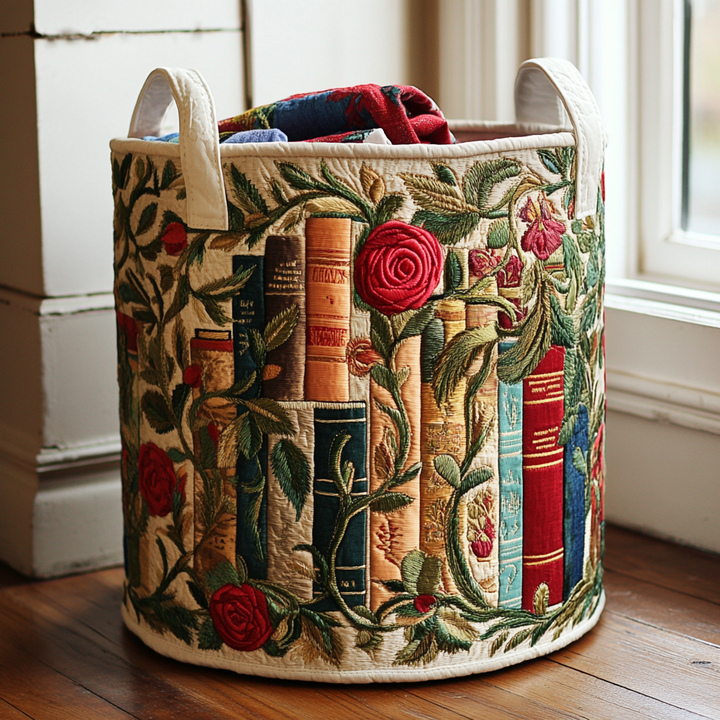 Natural | Quilted Laundry Basket