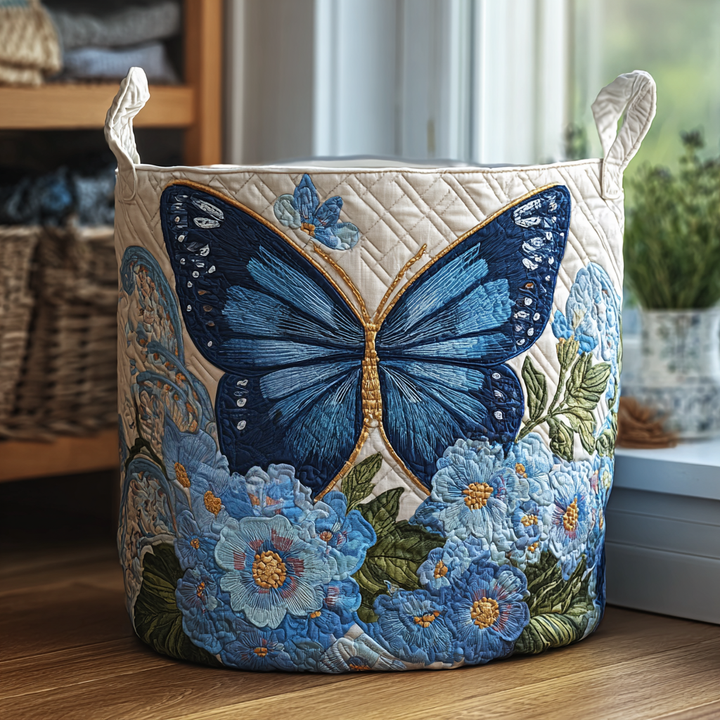 Serene Charm | Quilted Laundry Basket