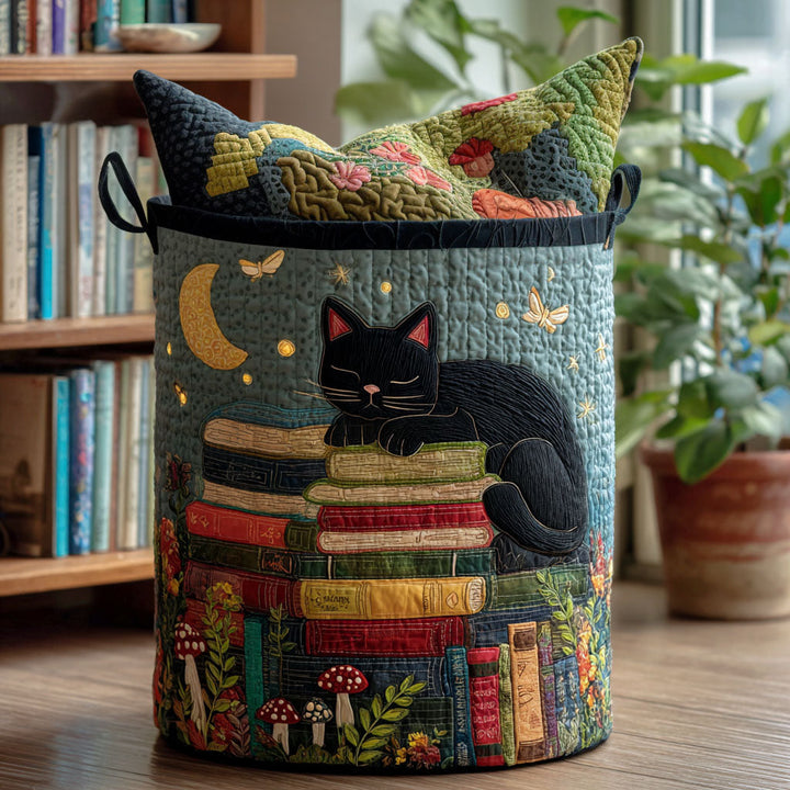 Starry Book Land | Quilted Laundry Basket