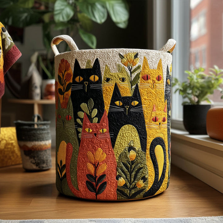 Whisker Corner | Quilted Laundry Basket