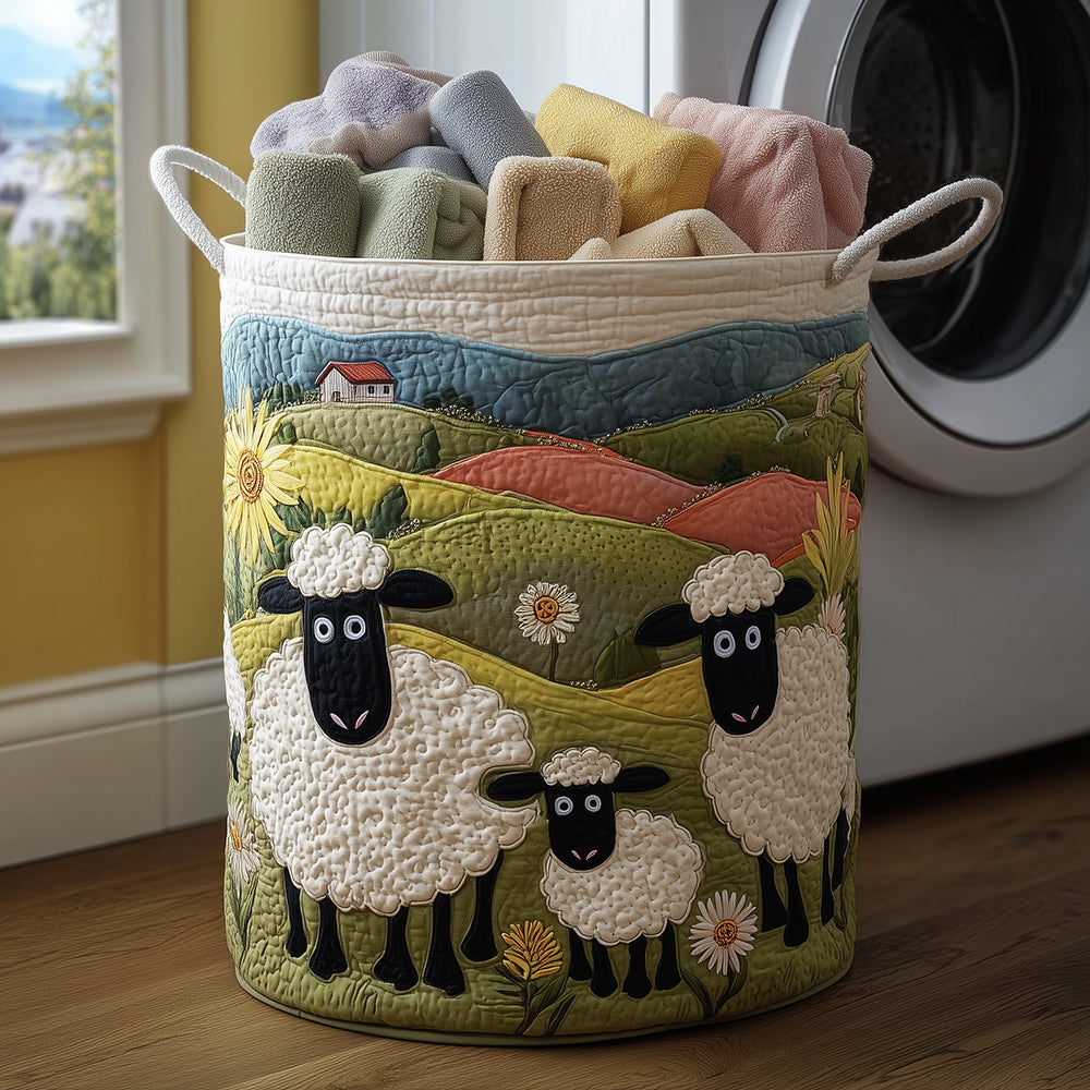 Wool Look | Quilted Laundry Basket
