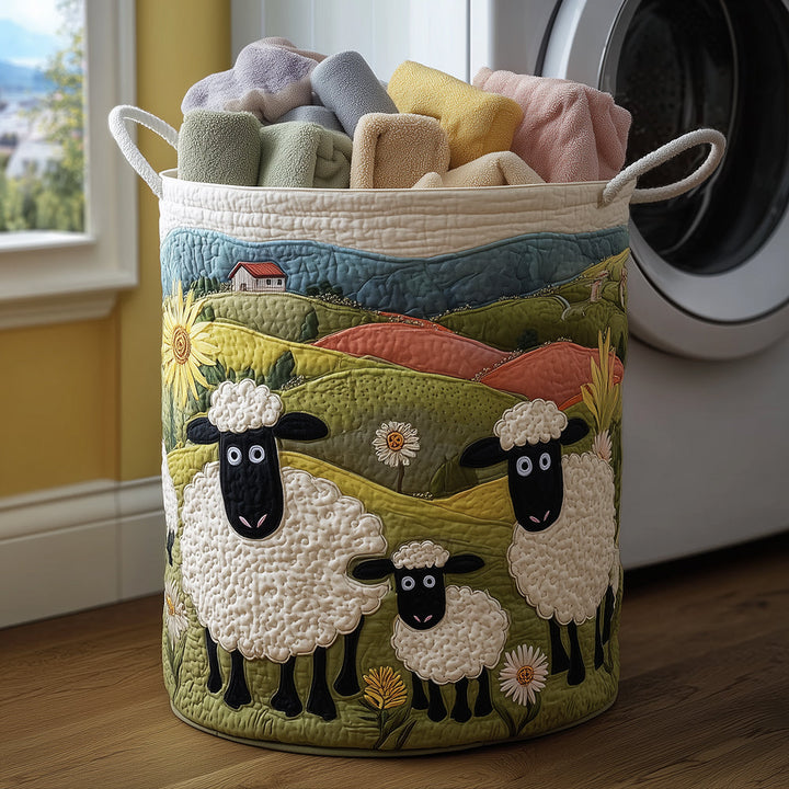 Wool Look | Quilted Laundry Basket