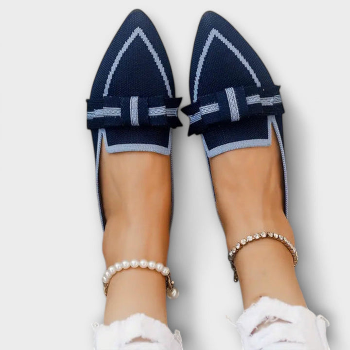 Muireann - Bow-Embellished Flat Shoes