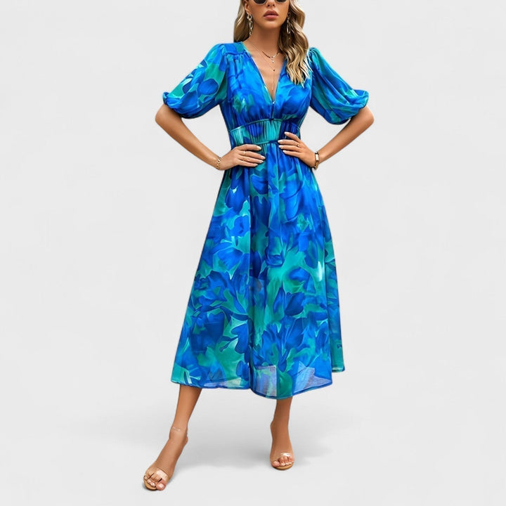 Imelda - Midi Dress with Floral Print