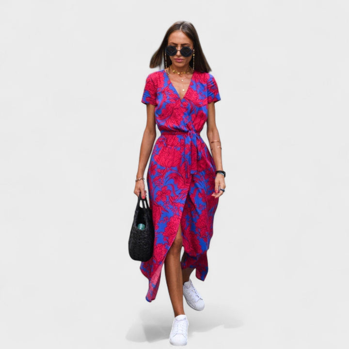 Nábla - Floral Wrap Dress Design