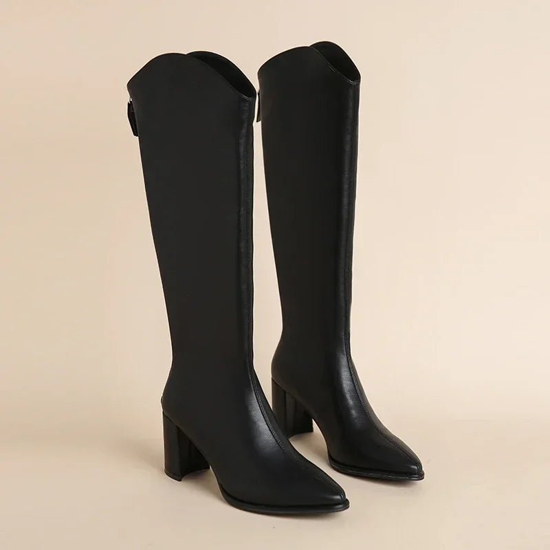 Blánaid - Bold Chunky Heel Ankle Boots