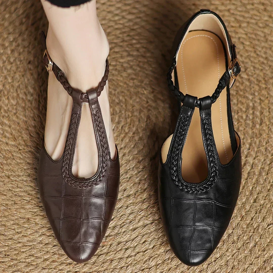 NUALA CORK | Charlotte Flat T-Bar Mary Janes