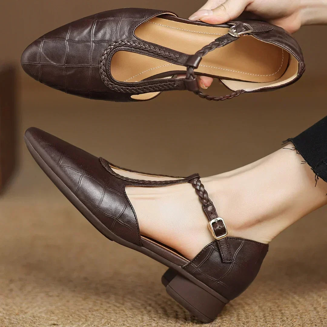 NUALA CORK | Charlotte Flat T-Bar Mary Janes