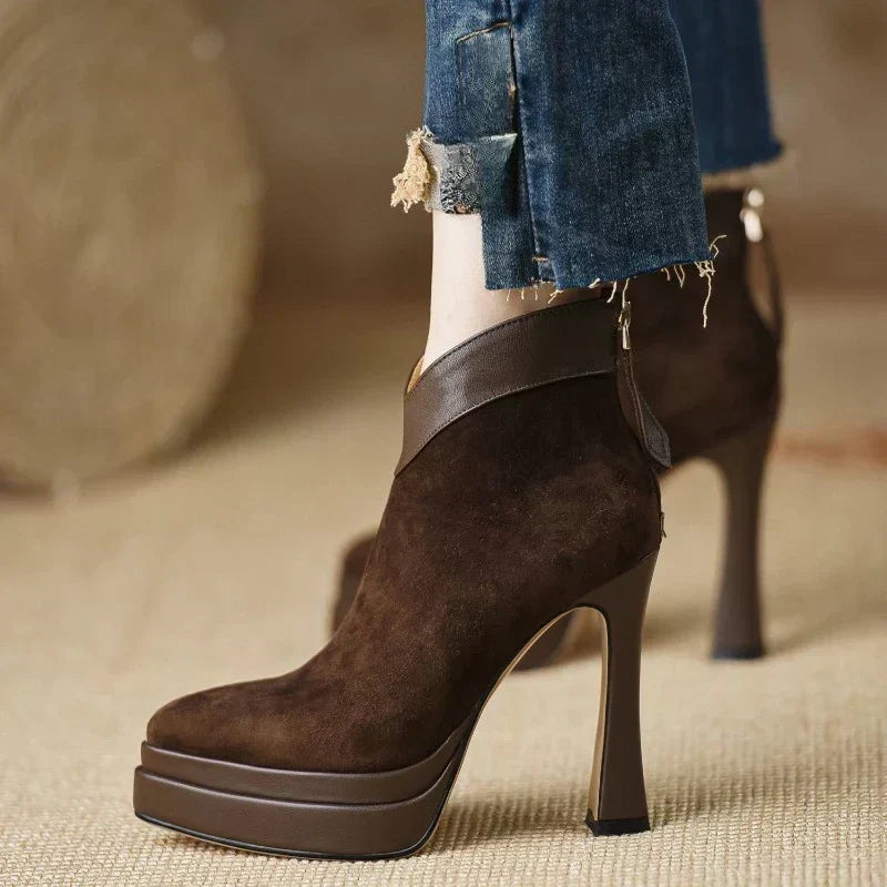 Aifric - Block Heel Ankle Boots