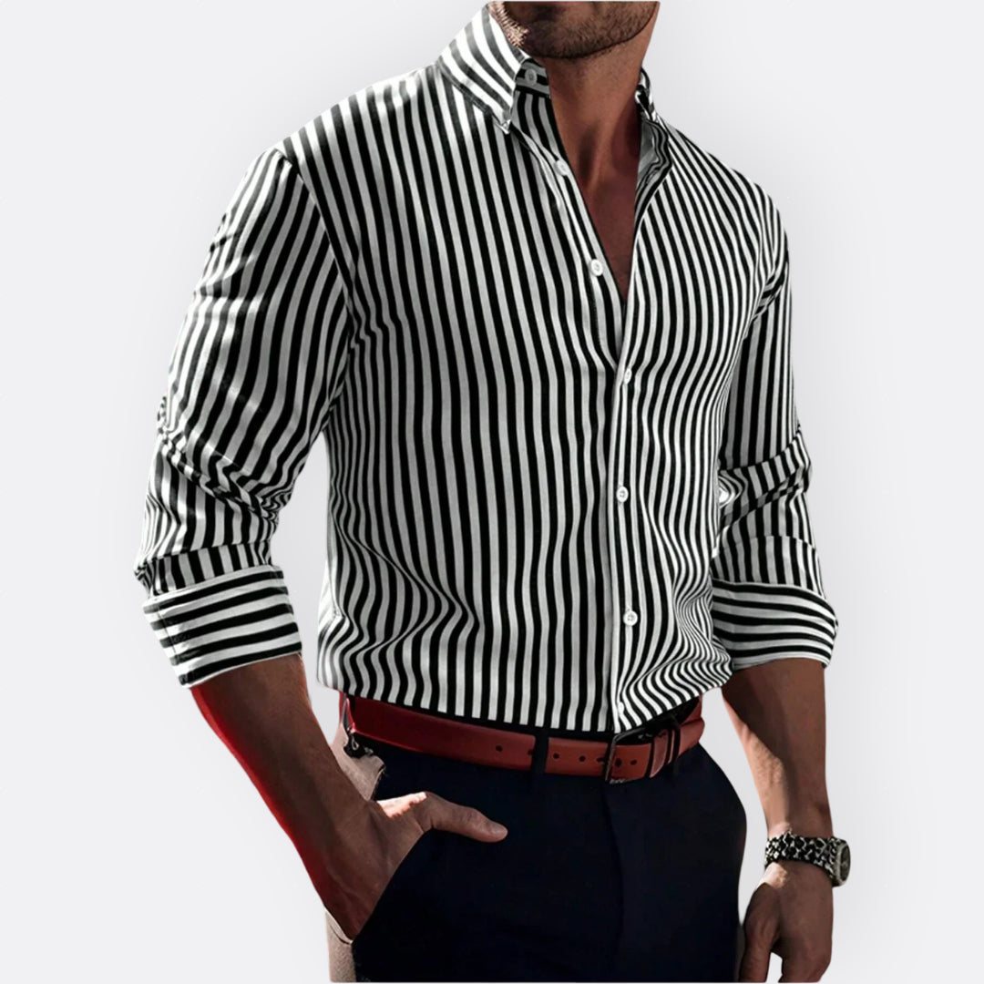 Tiernan - Timeless Striped Button-Up