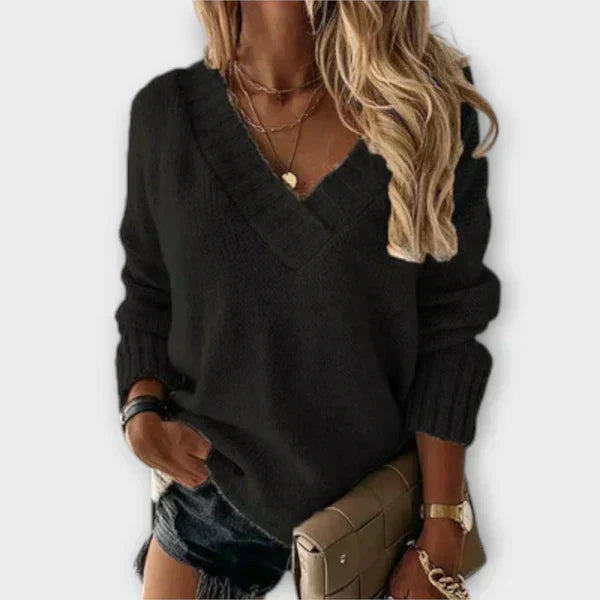 Caoimhe - Sophisticated V-Neck Jumper