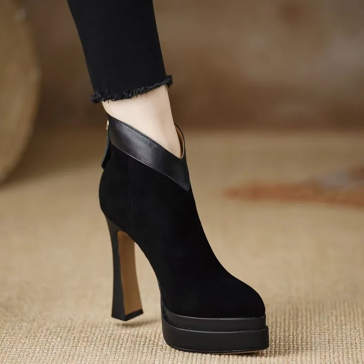 Aifric - Block Heel Ankle Boots