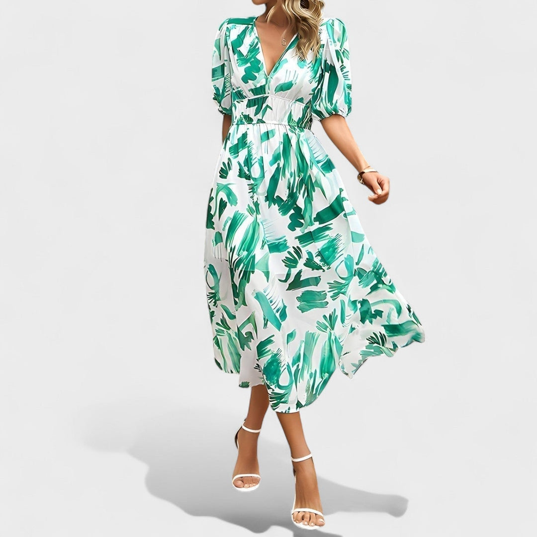 Imelda - Midi Dress with Floral Print