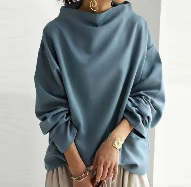 Caragh | Relaxed Fit Jumper with Stand-Up Collar