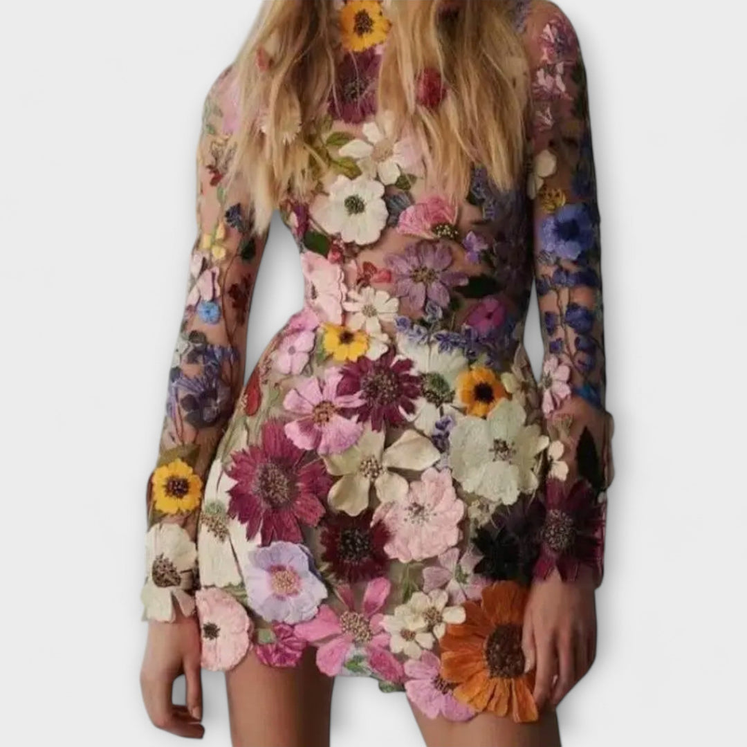 Bríd - Graceful Floral Gown