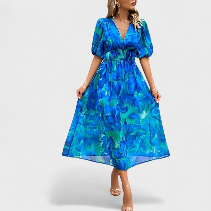 Imelda - Midi Dress with Floral Print