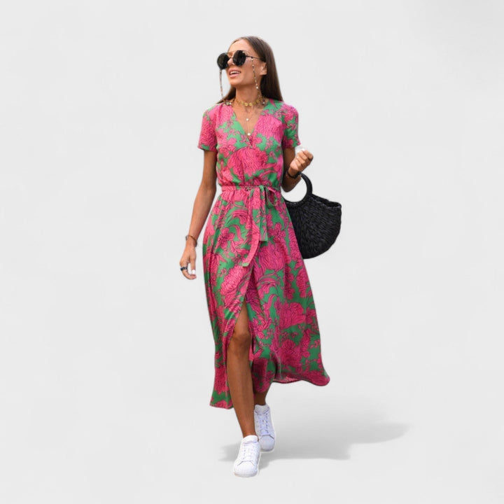 Nábla - Floral Wrap Dress Design