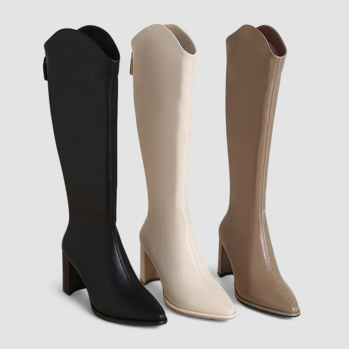 Blánaid - Bold Chunky Heel Ankle Boots
