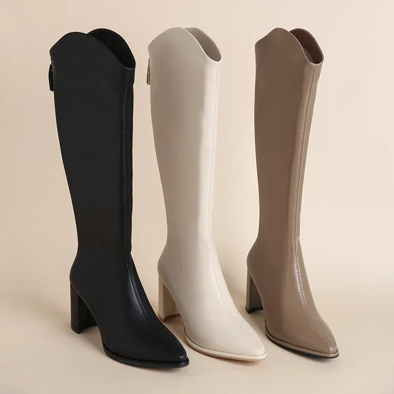 Blánaid - Bold Chunky Heel Ankle Boots