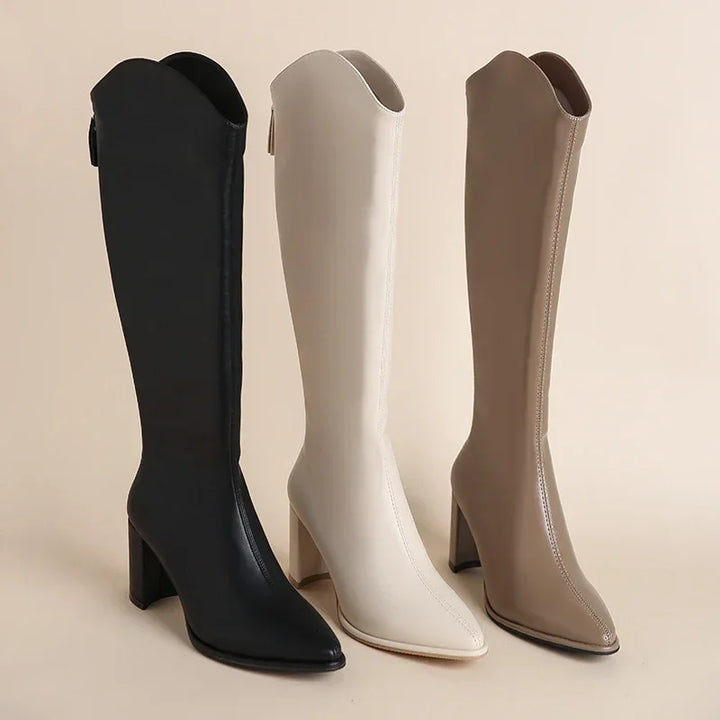 Blánaid - Bold Chunky Heel Ankle Boots