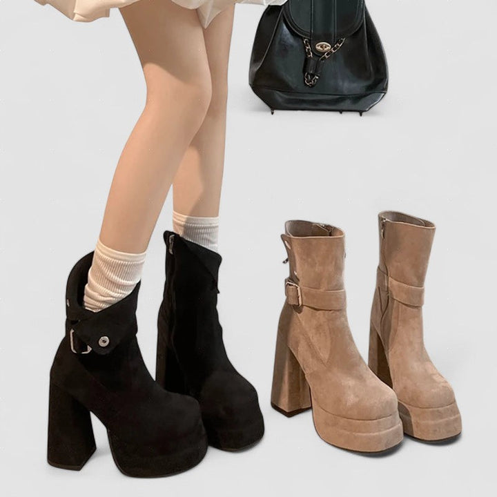 Kathleen - Striking Punk Ankle Boots