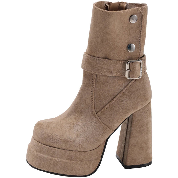 Kathleen - Striking Punk Ankle Boots
