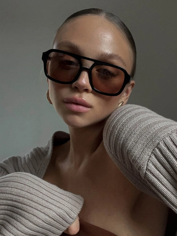 Aisling - Retro Aviator Sunglasses