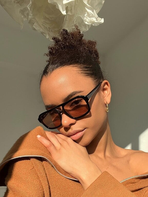 Aisling - Retro Aviator Sunglasses