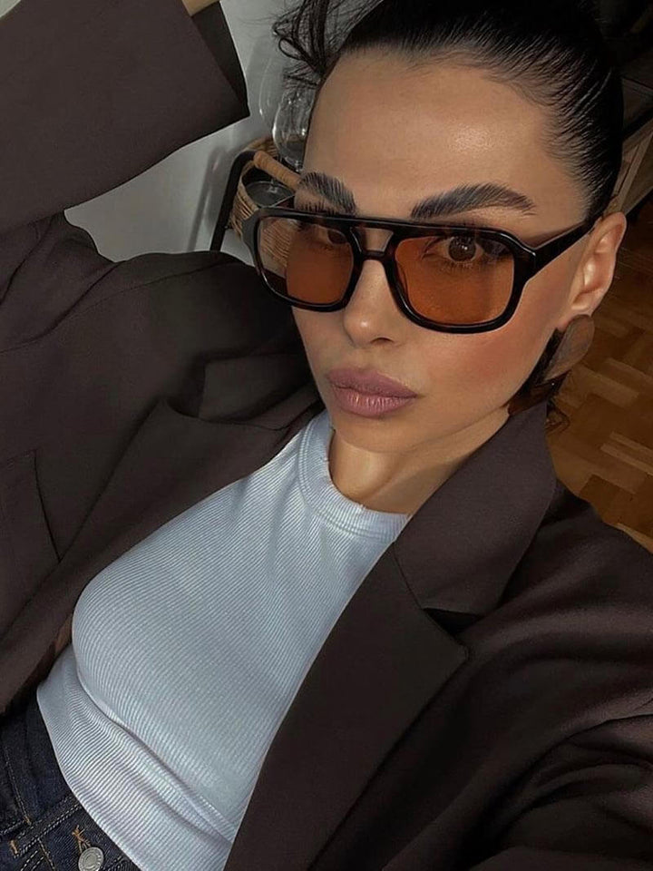 Aisling - Retro Aviator Sunglasses