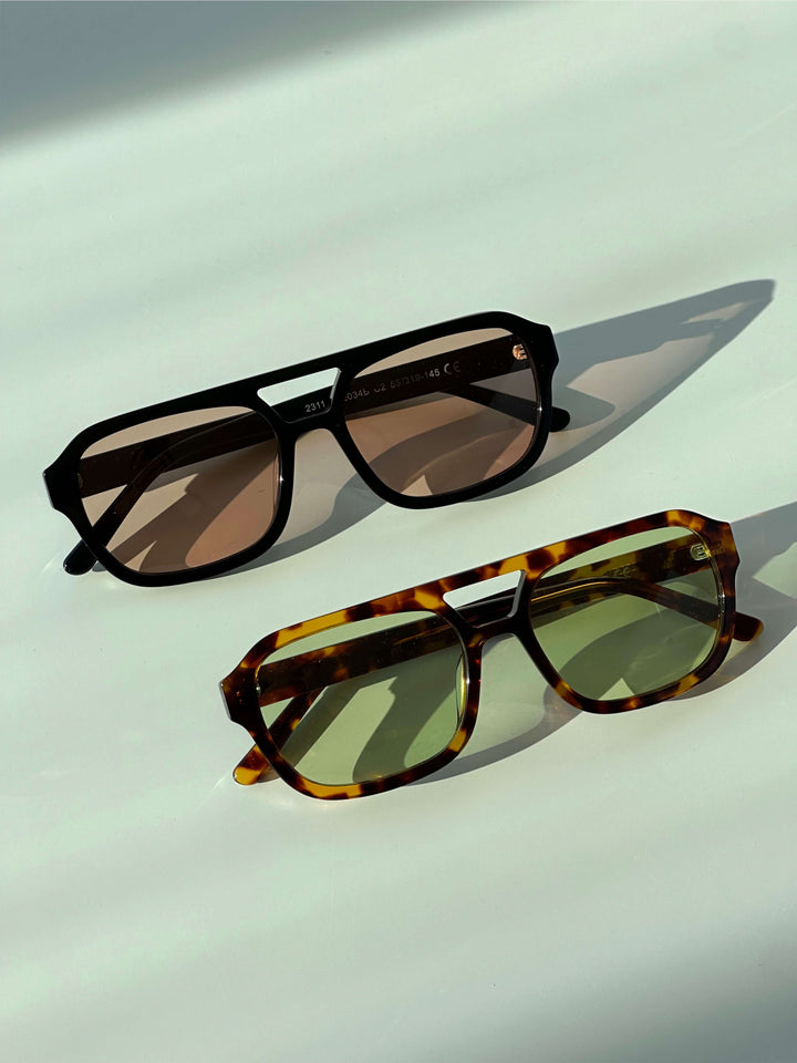 Aisling - Retro Aviator Sunglasses