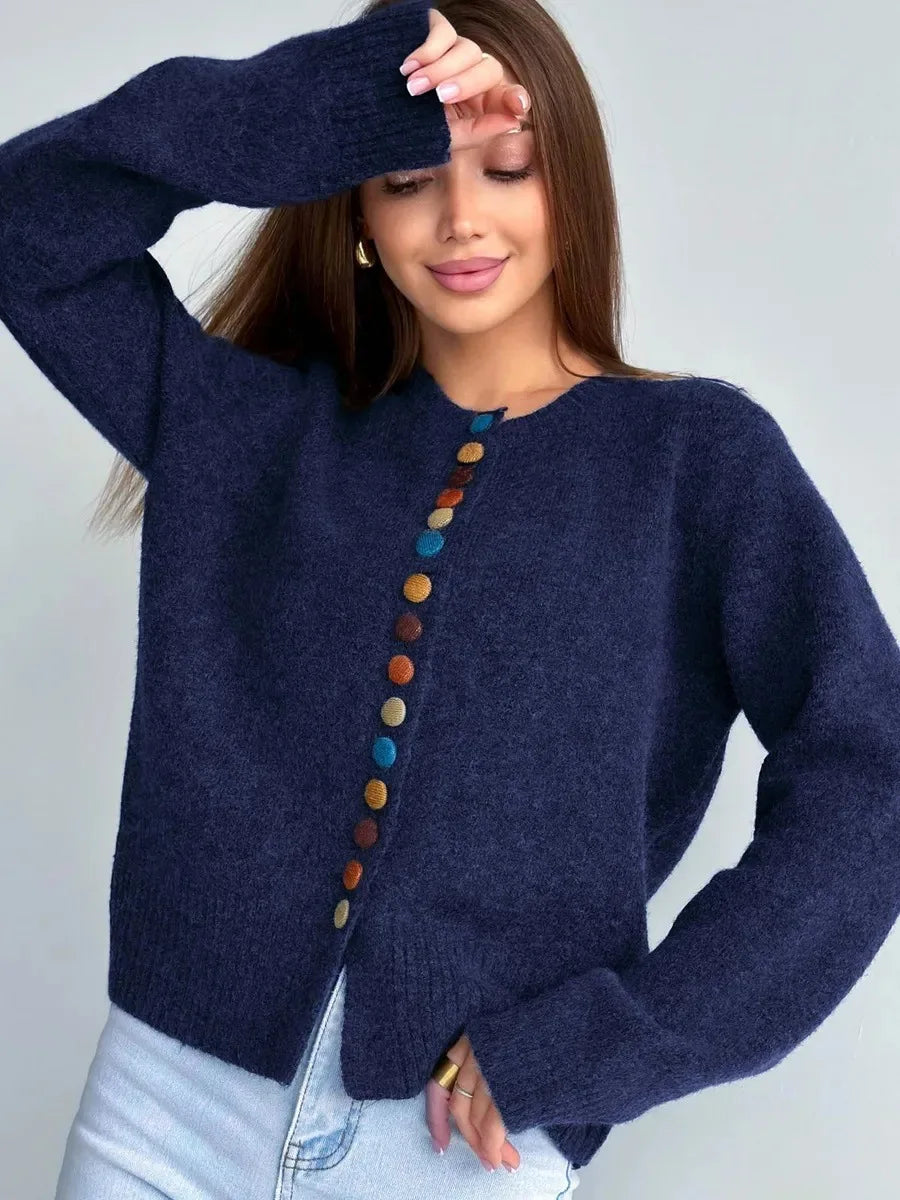 Aoife - Cardigan with Button Accents