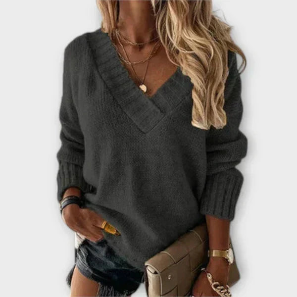 Caoimhe - Sophisticated V-Neck Jumper