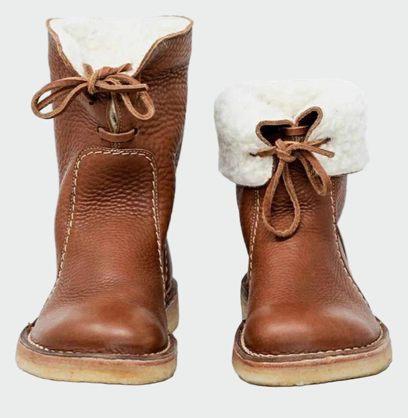 Aveen - Chic Beige Ankle Boots