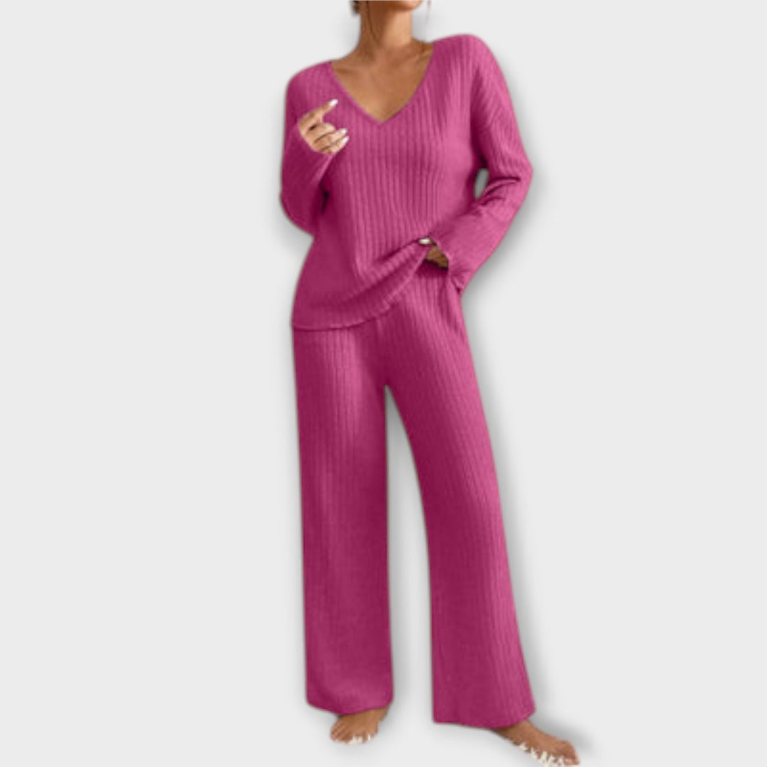 Bríd - Stylish Ribbed Ensemble