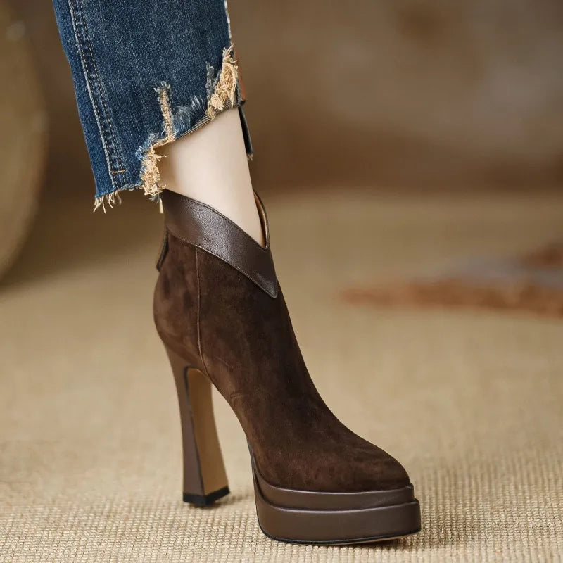 Aifric - Block Heel Ankle Boots