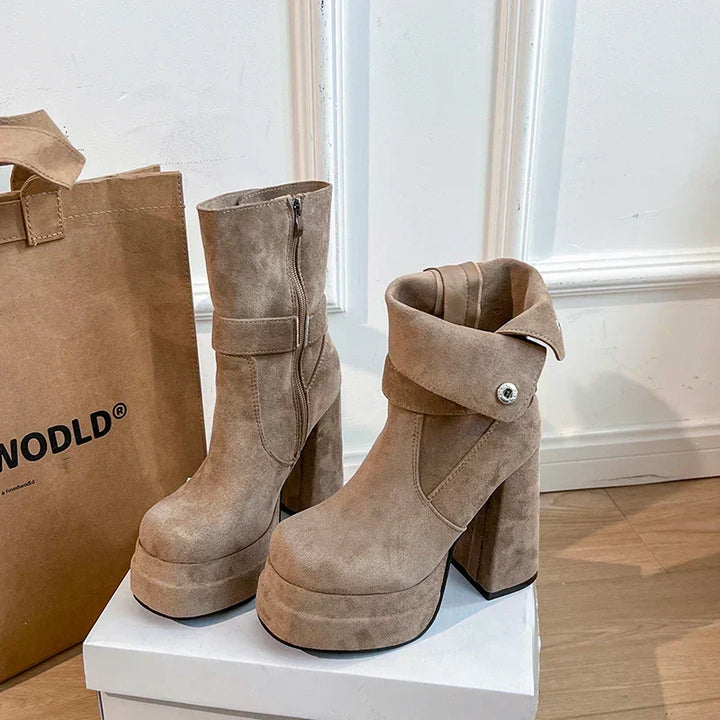 Kathleen - Striking Punk Ankle Boots