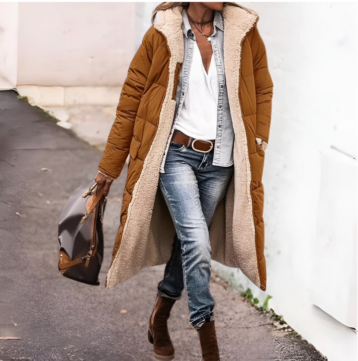 Fiona - Dual-Sided Sherpa Coat