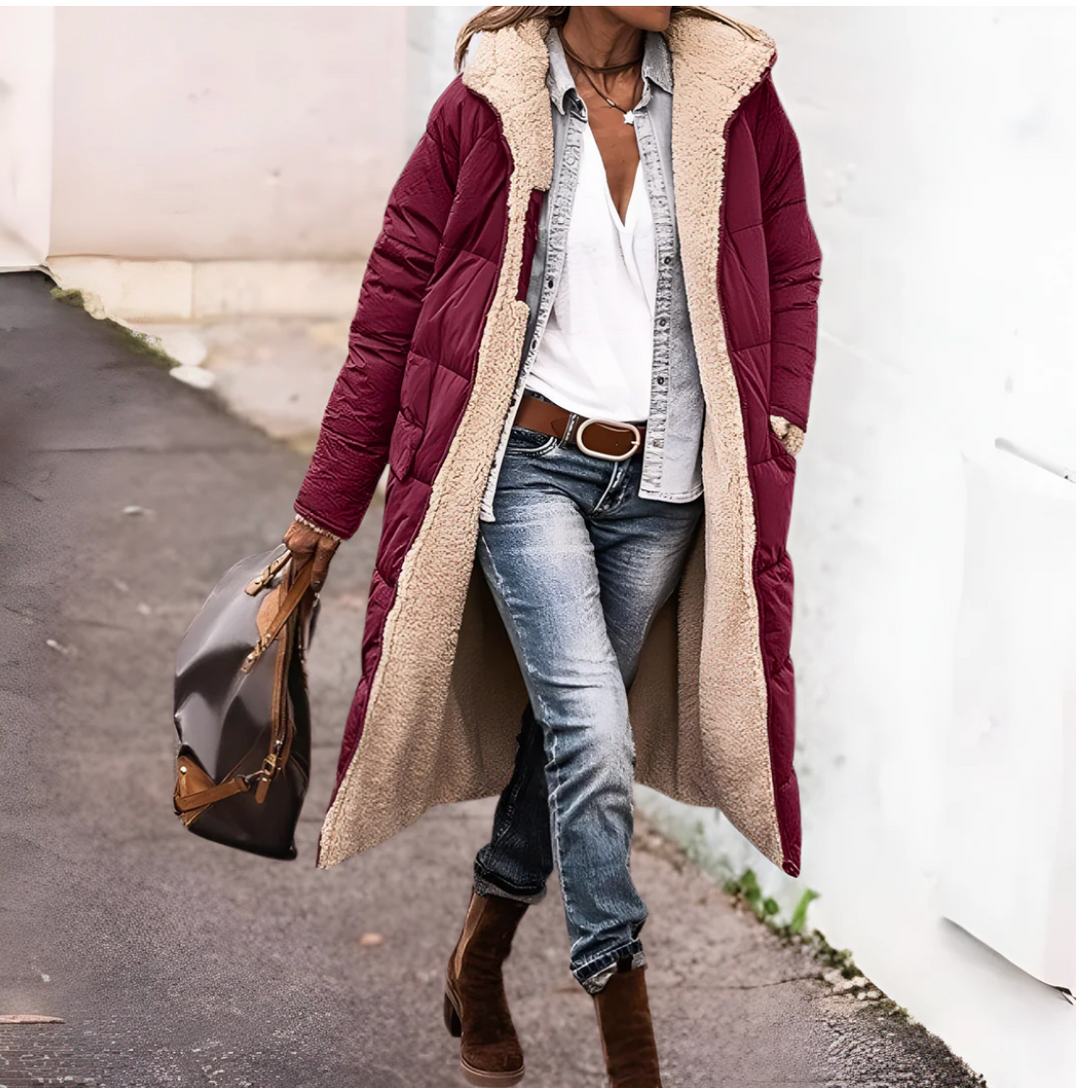 Fiona - Dual-Sided Sherpa Coat