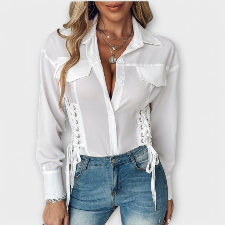 Aisling - Chic Polo Blouse