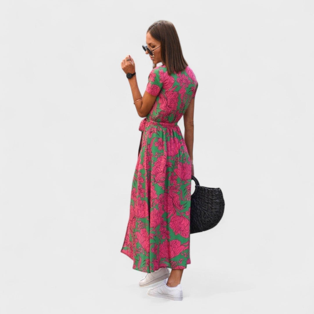 Nábla - Floral Wrap Dress Design