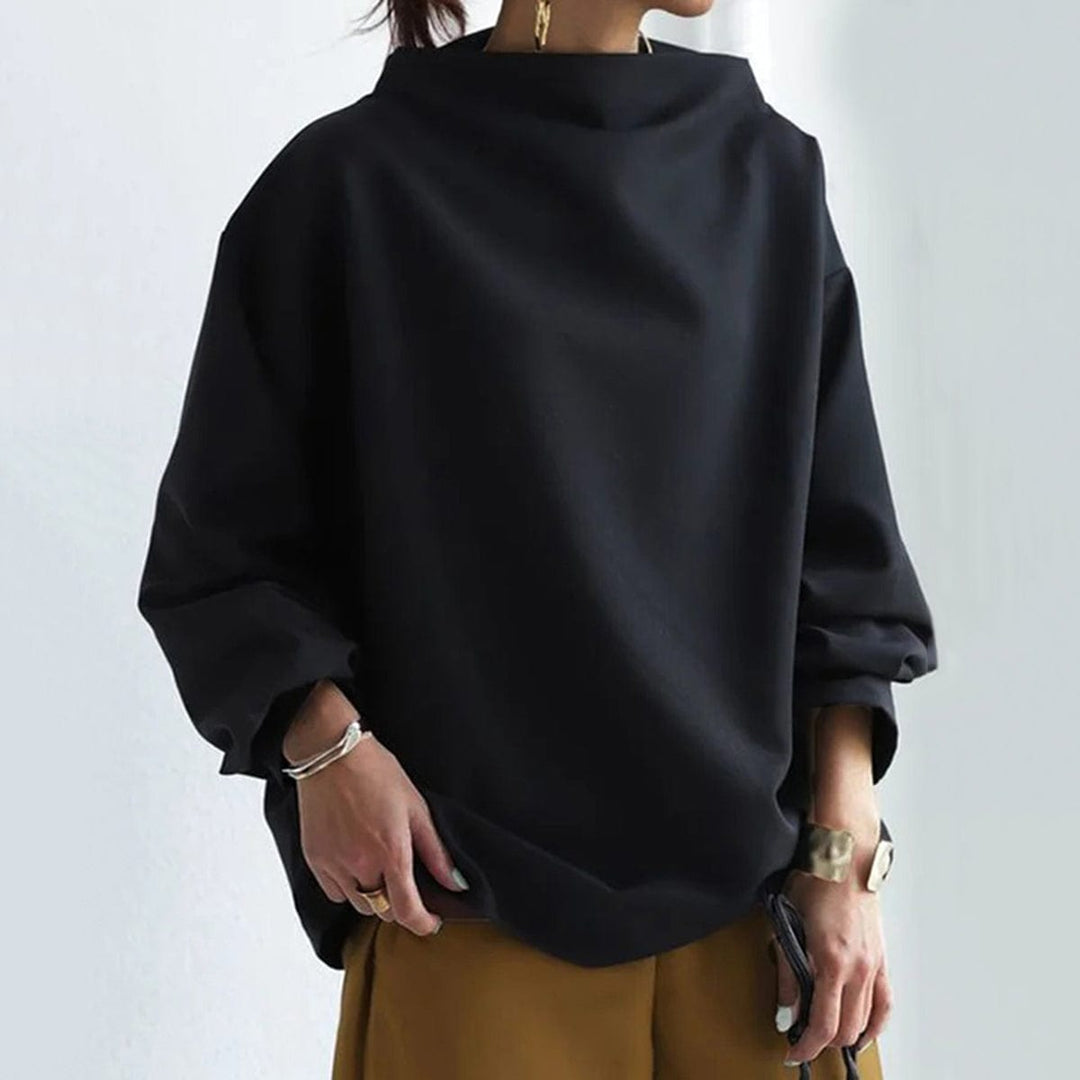 Caragh | Relaxed Fit Jumper with Stand-Up Collar