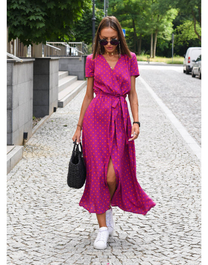 Medbh - Midi Dress with Floral Design