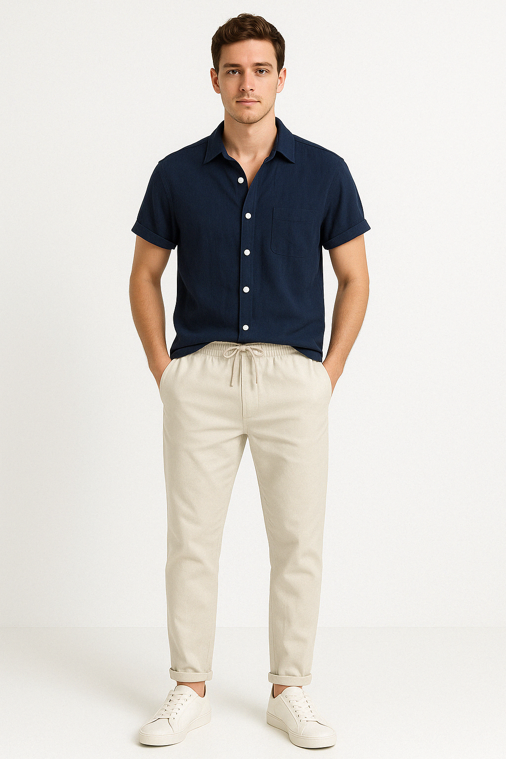 Seán - Coordinated Shirt and Pants Ensemble