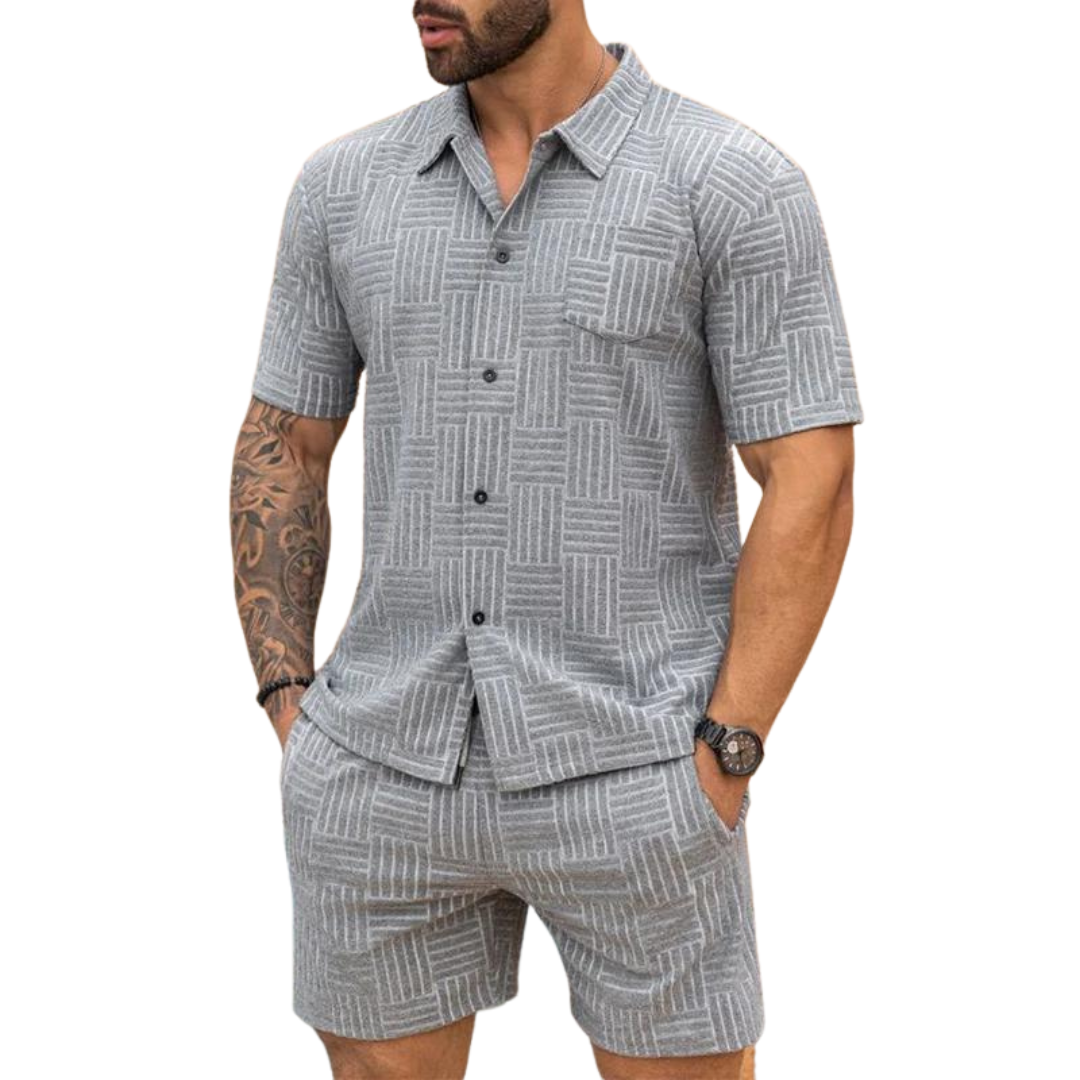 Cian - Coordinated Shirt and Shorts Ensemble