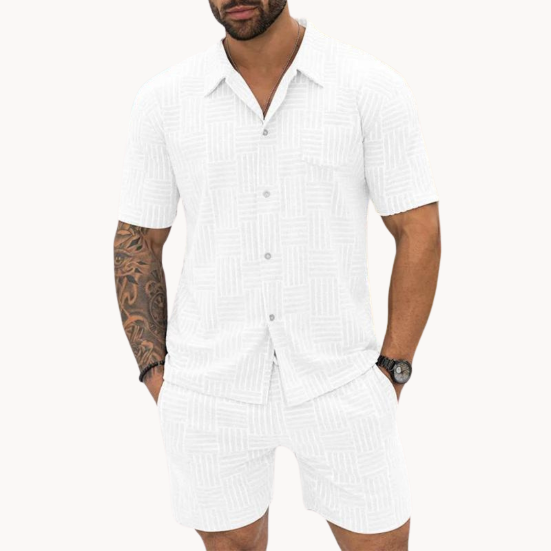 Cian - Coordinated Shirt and Shorts Ensemble