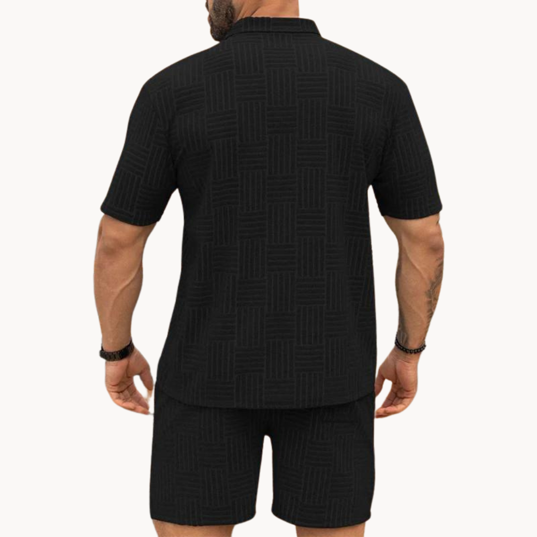 Cian - Coordinated Shirt and Shorts Ensemble