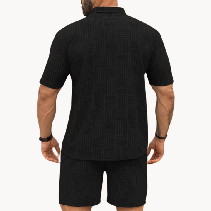 Cian - Coordinated Shirt and Shorts Ensemble