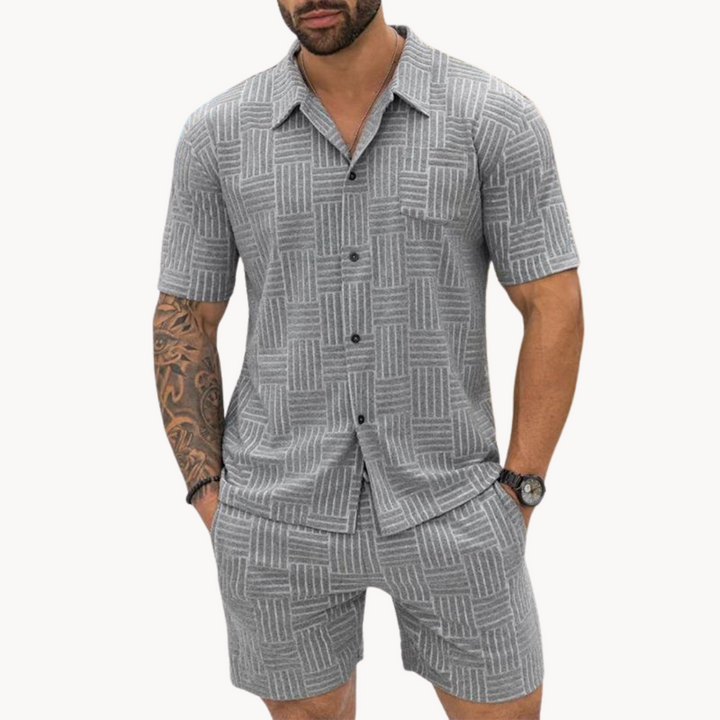 Cian - Coordinated Shirt and Shorts Ensemble