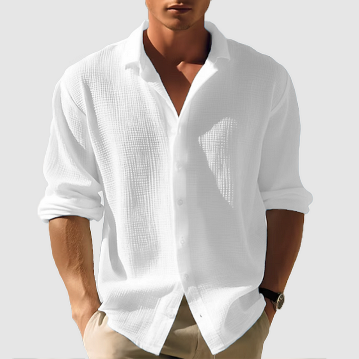 Cian - Stylish Curved Hem Shirt